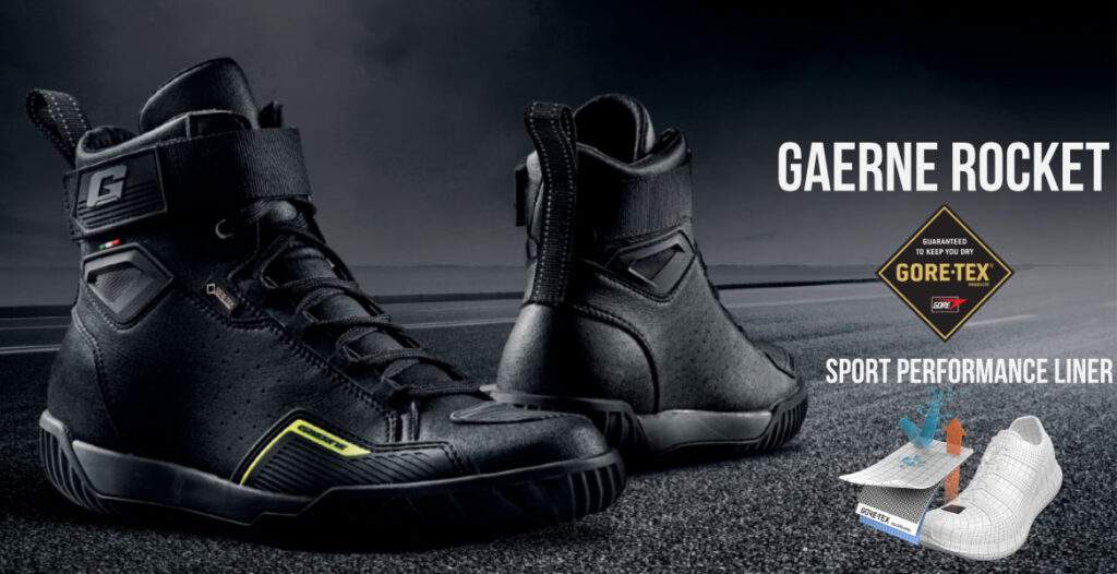 gaerne,rocket,goretex,schwarz,motorradschuhe,ebike,gaerne deutschland